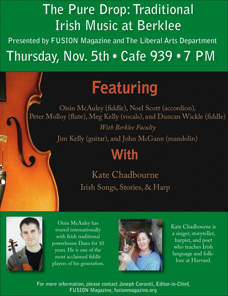 The Pure Drop:  Traditional Irish Music at Berklee